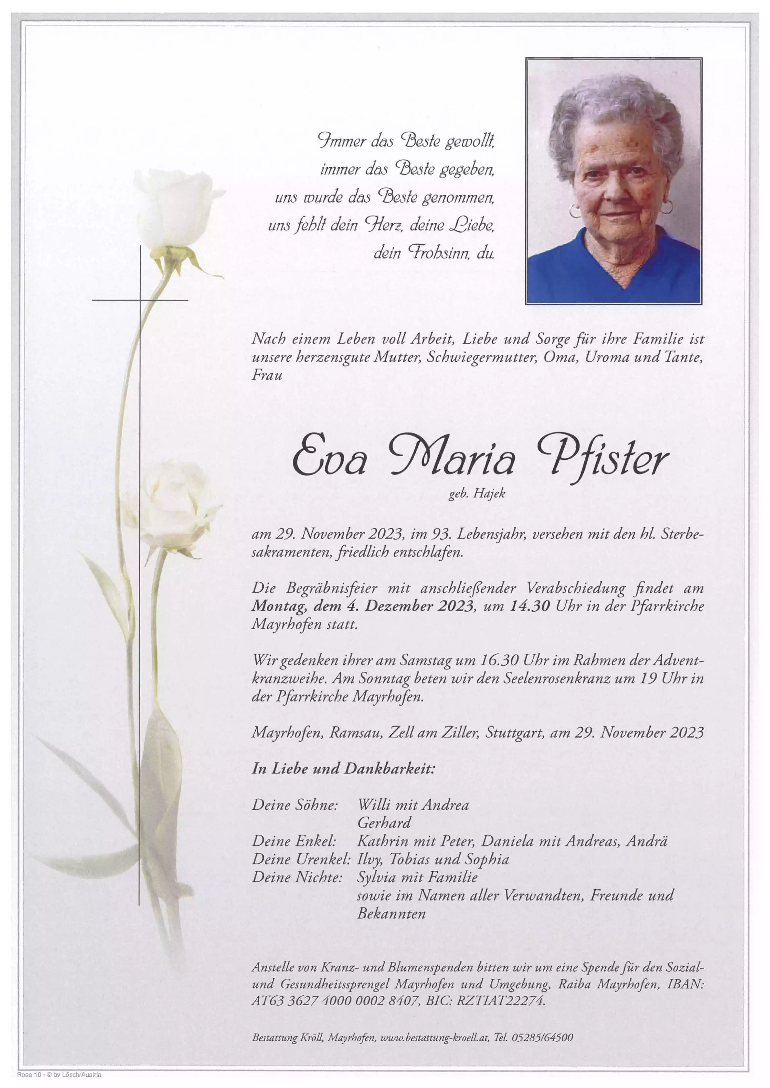 Parte von Eva Maria Pfister